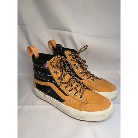 Vans Other - Vans Shoes Mens Size 8 Black Tan Sk8-Hi MTE High Top All Weather UltraCush Lug